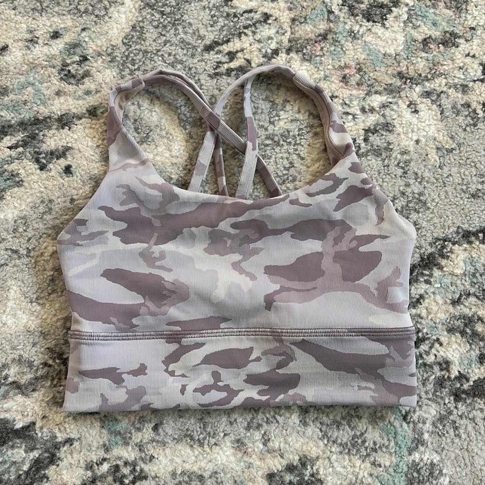 Lululemon Energy Bra Long Line Ribbed